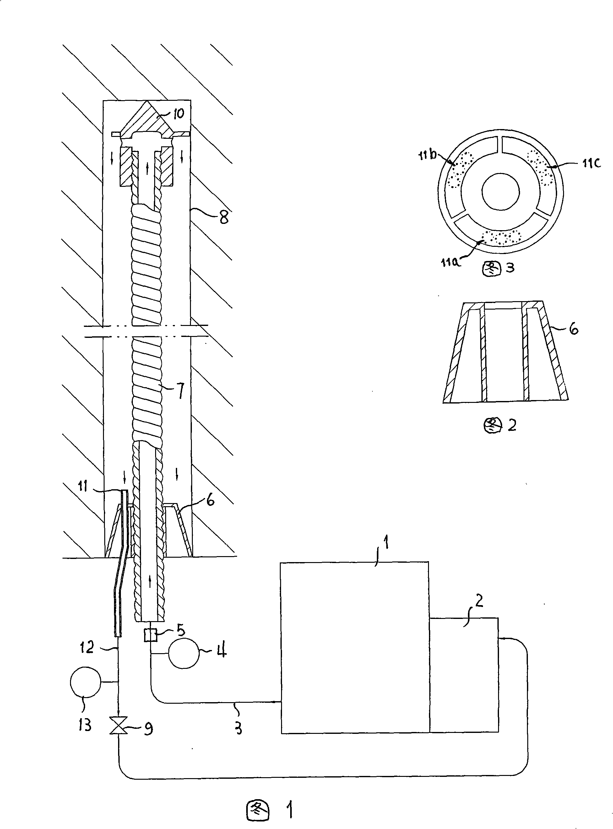 Hollow anchor stock circulating pressure slip casting construction method and special slip casting system thereof