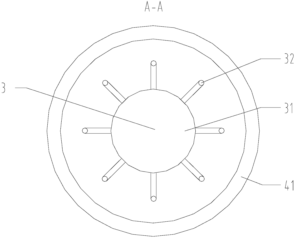 A granulation system for processing high temperature liquid slag