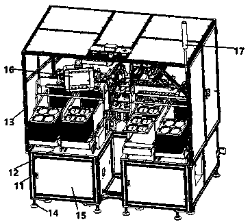 Double-station battery feeding equipment