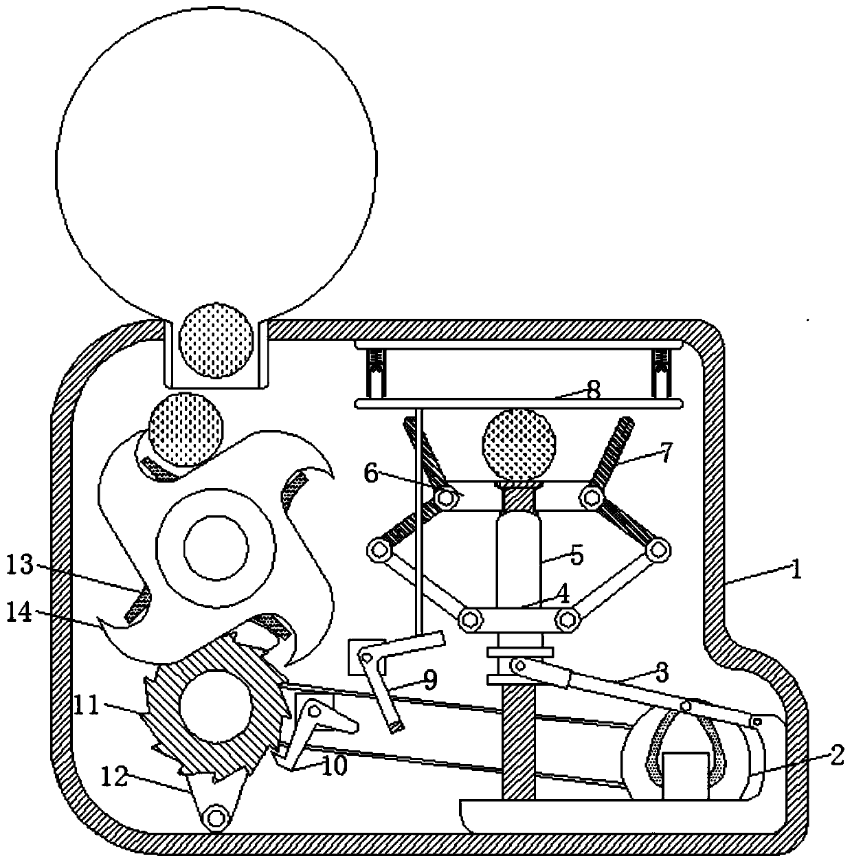 Spherical daily use article vending machine capable of automatically replenishing articles according to article storage condition