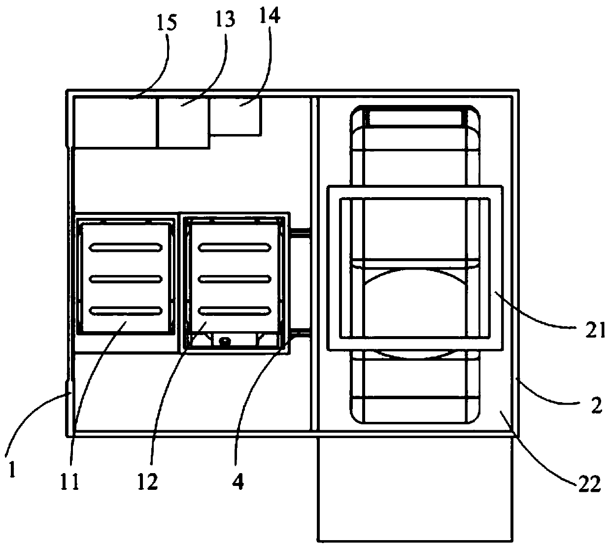 Expandable small-sized chassis type battery swap station applying lifter