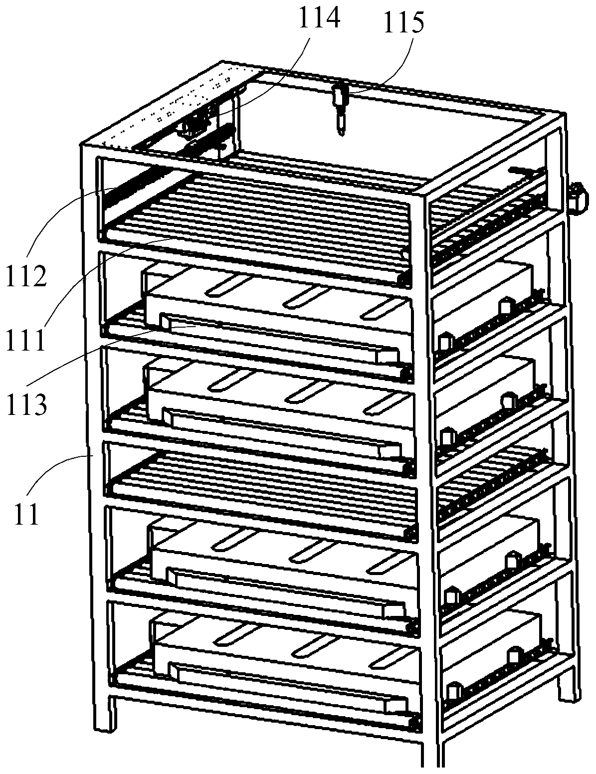 Expandable small-sized chassis type battery swap station applying lifter