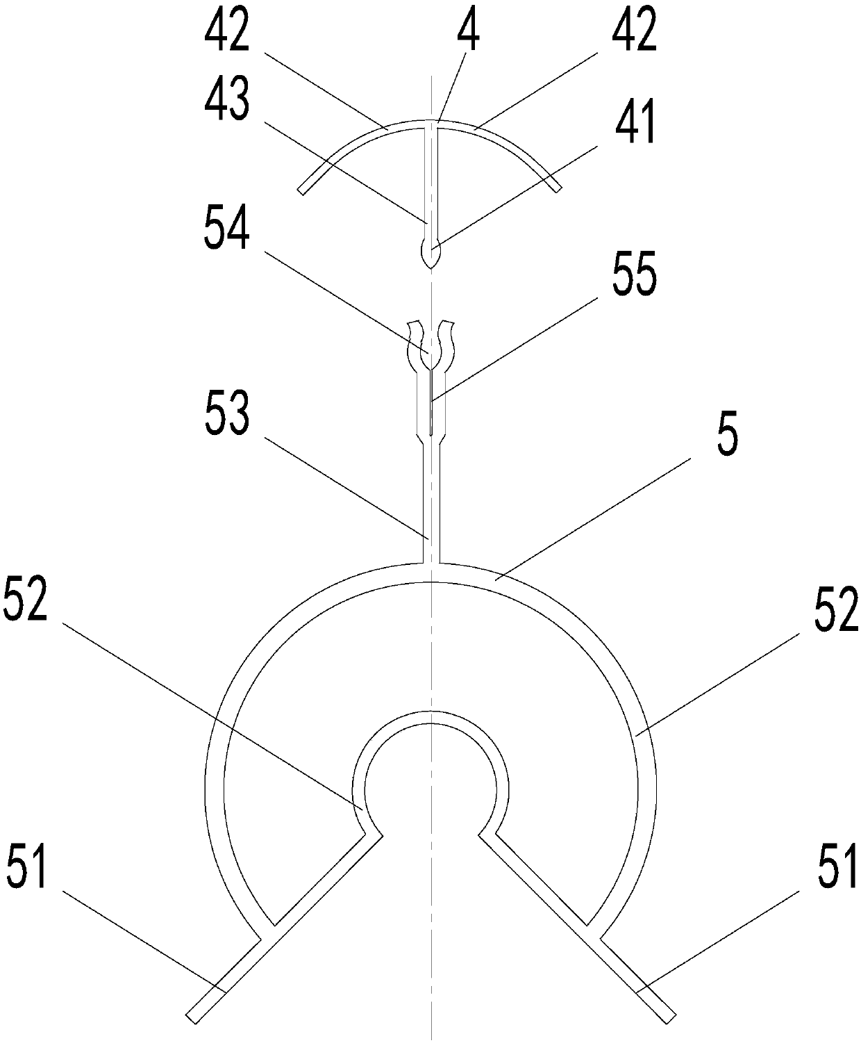 Elastic structure formed by insertion-type connection and used for external corner bead as well as protective structure for external corner of parapet wall