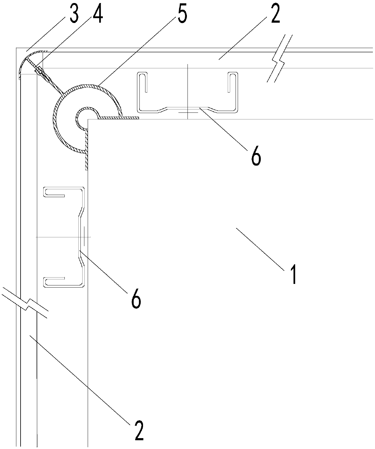 Elastic structure formed by insertion-type connection and used for external corner bead as well as protective structure for external corner of parapet wall