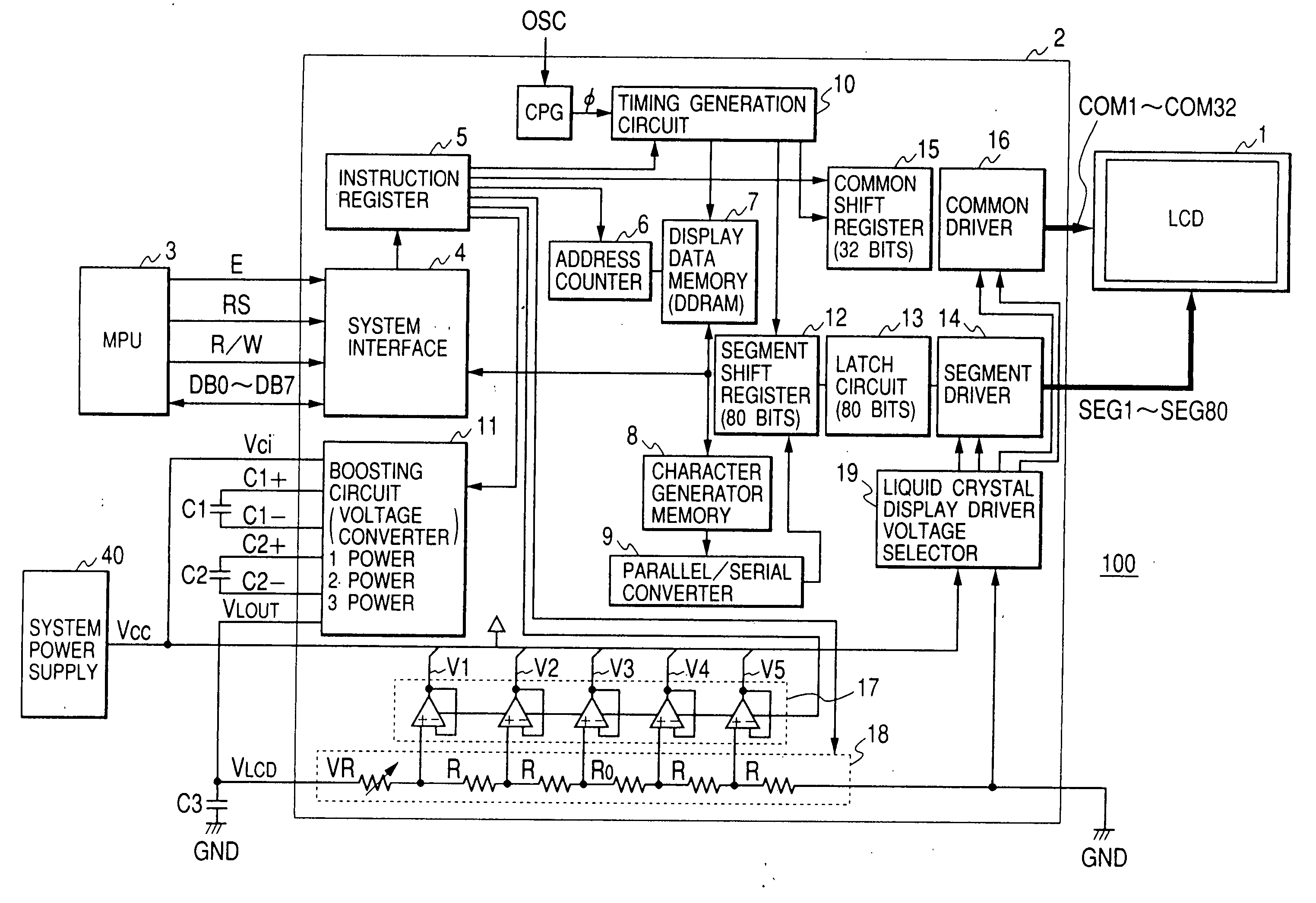 Liquid crystal display controller and liquid crystal display device