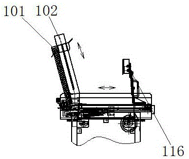 Vertical type partition placing machine