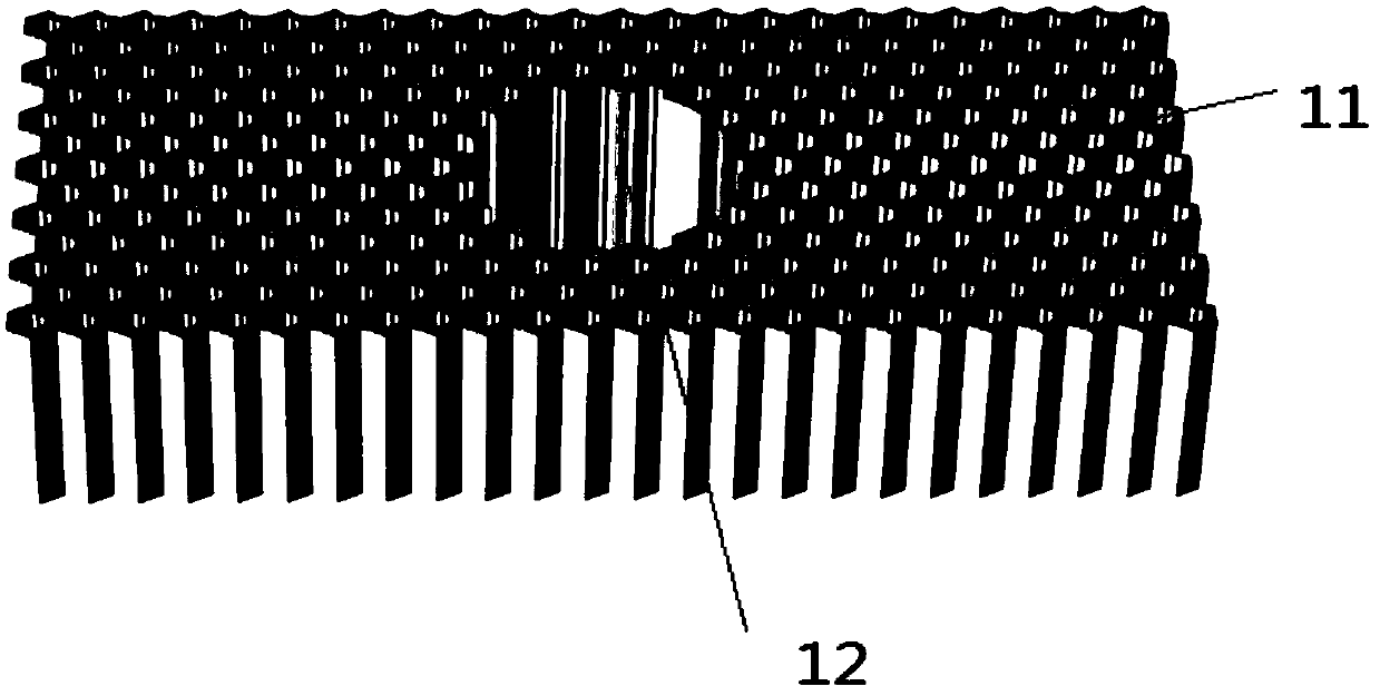 Phonon functional structure and manufacturing method for realizing underwater acoustic wave directional stealth