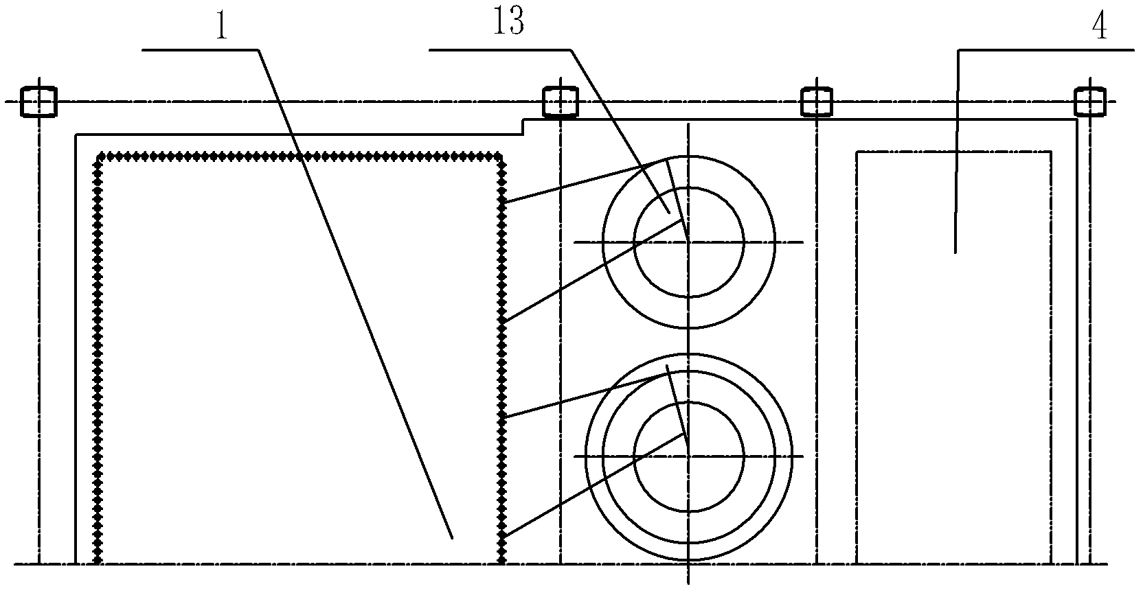 Natural circulation type hot water boiler structure