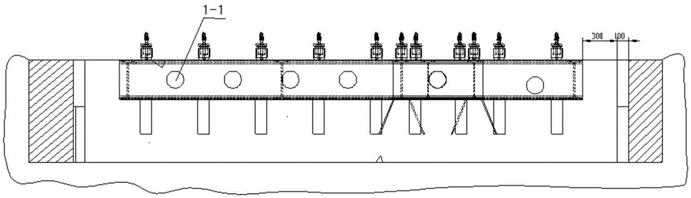 One-shot fixed foundation for machine tools