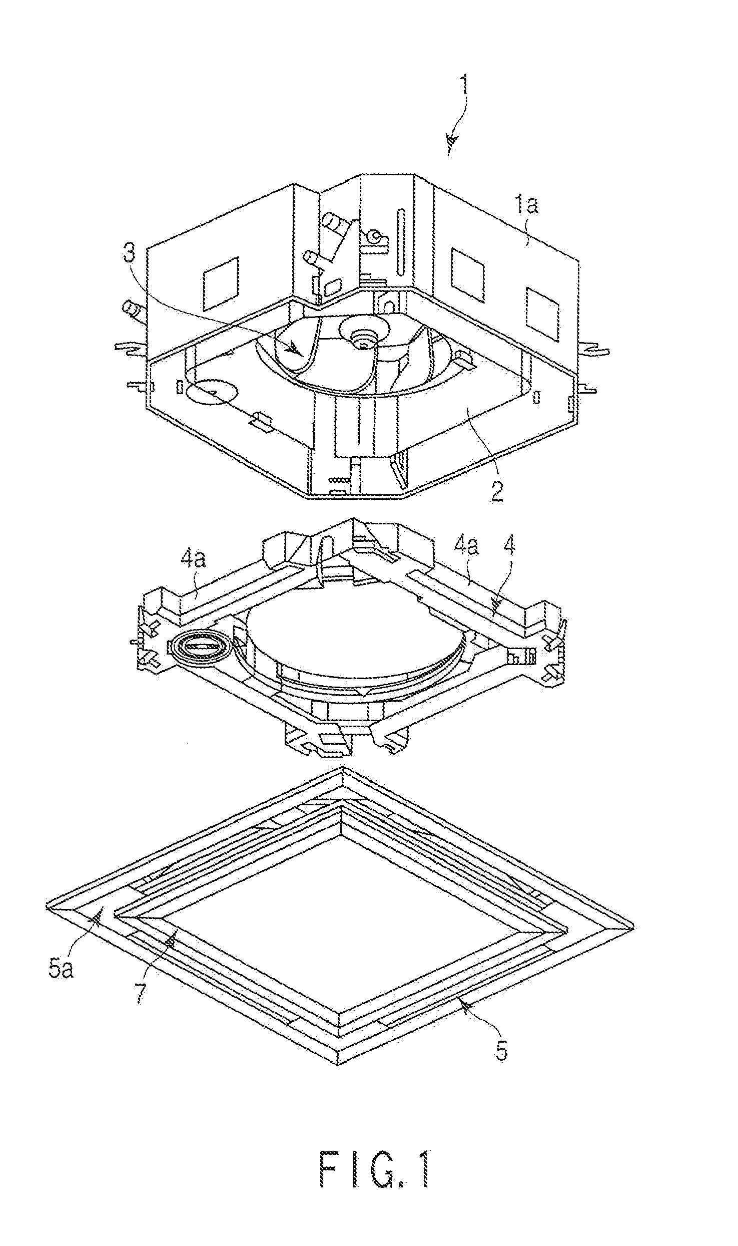 Ceiling-embedded air conditioner