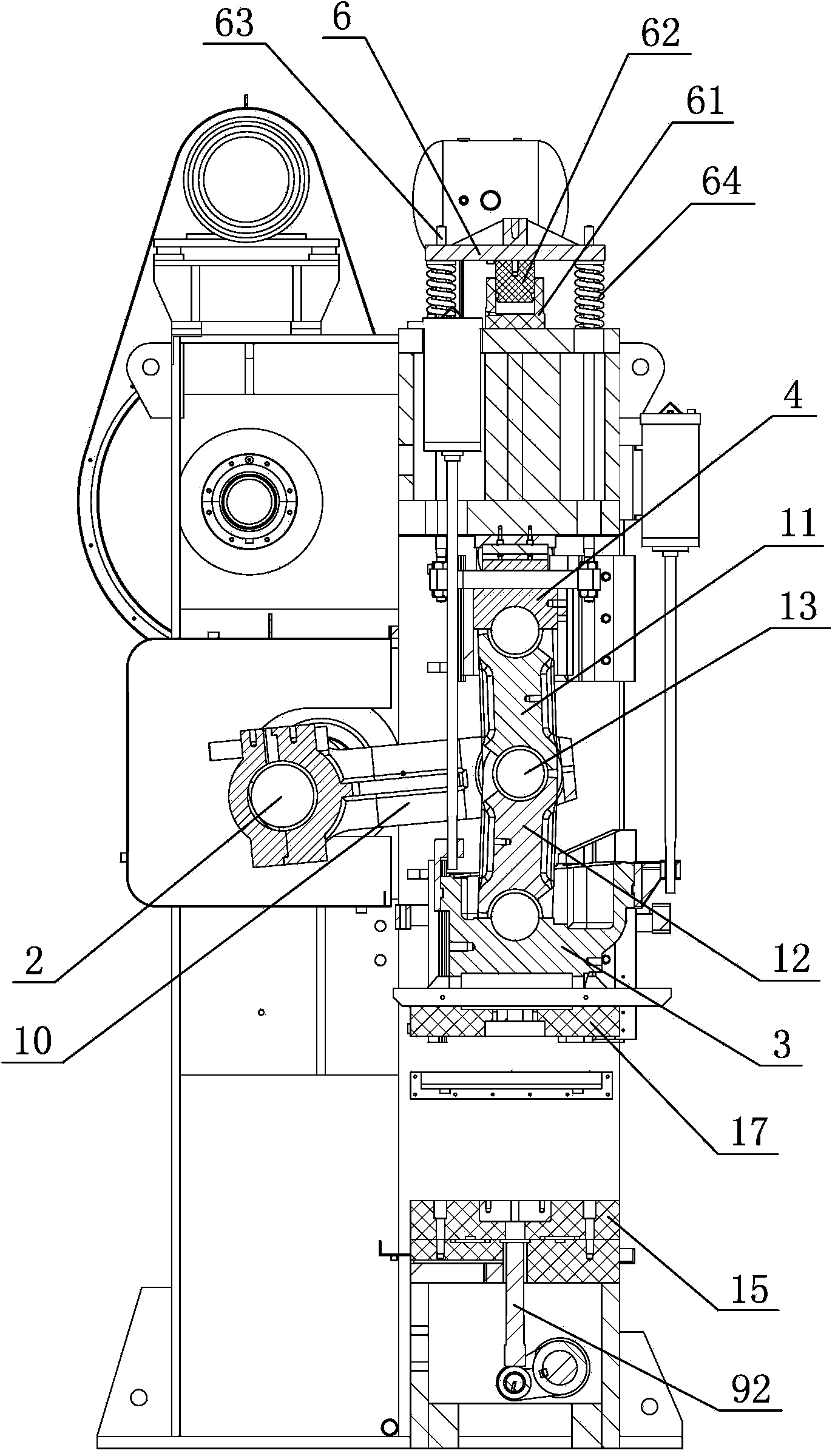 Connecting rod punch press