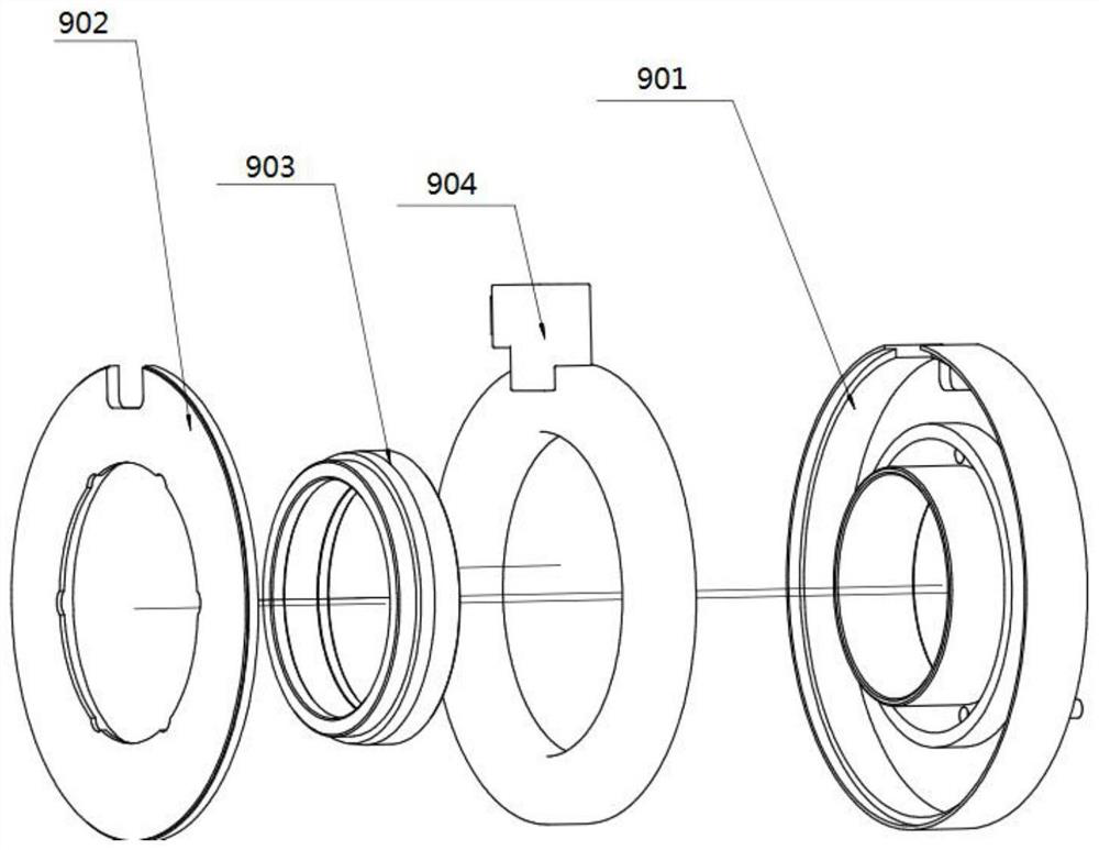 Jaw locking type differential mechanism