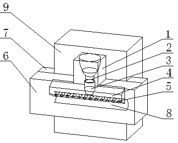 Aluminum electrolysis cell riser bus bar electrified repairing method