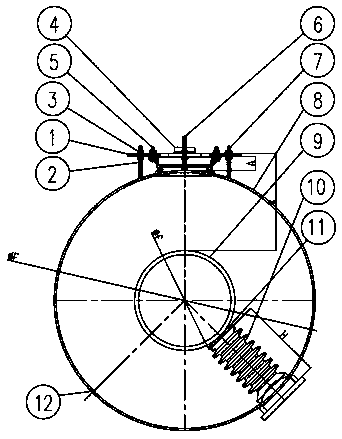 Separated phase enclosed bus insulator support positioning and welding tool mould and using method