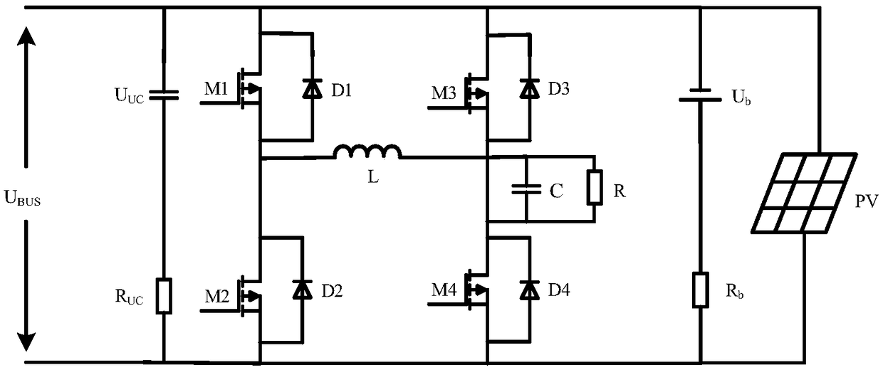 Circuit structure applied to stabilize output of microgrid energy storage system