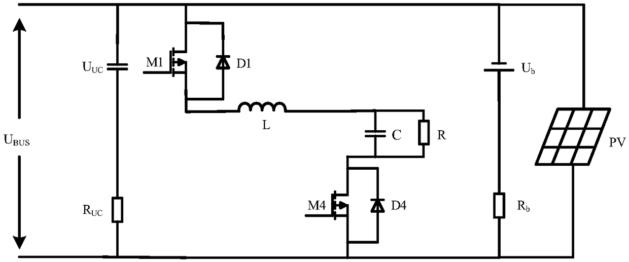 Circuit structure applied to stabilize output of microgrid energy storage system