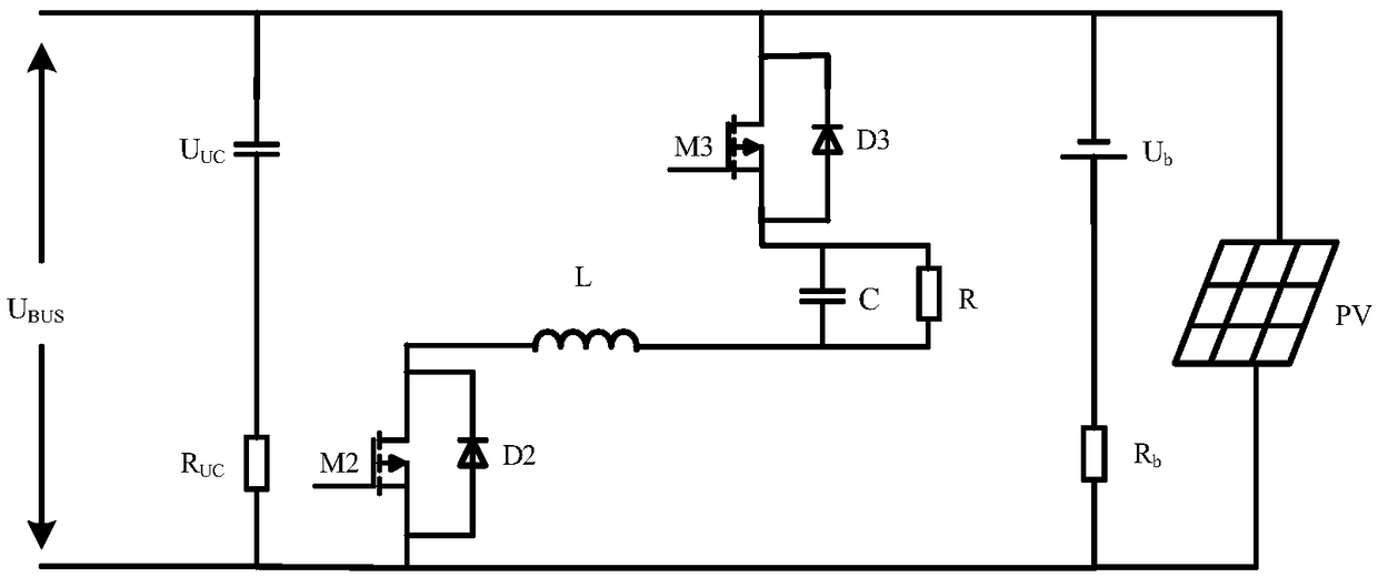 Circuit structure applied to stabilize output of microgrid energy storage system