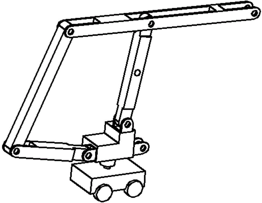 Simple controllable mechanical mobile manipulator