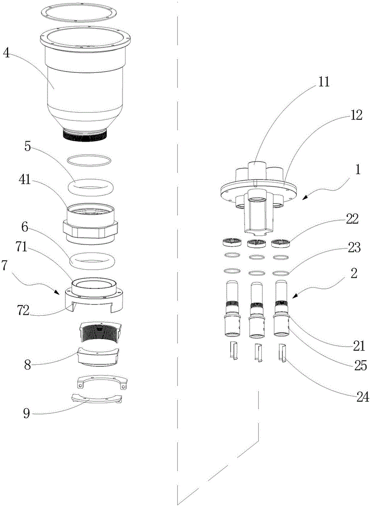 High-voltage cable connector