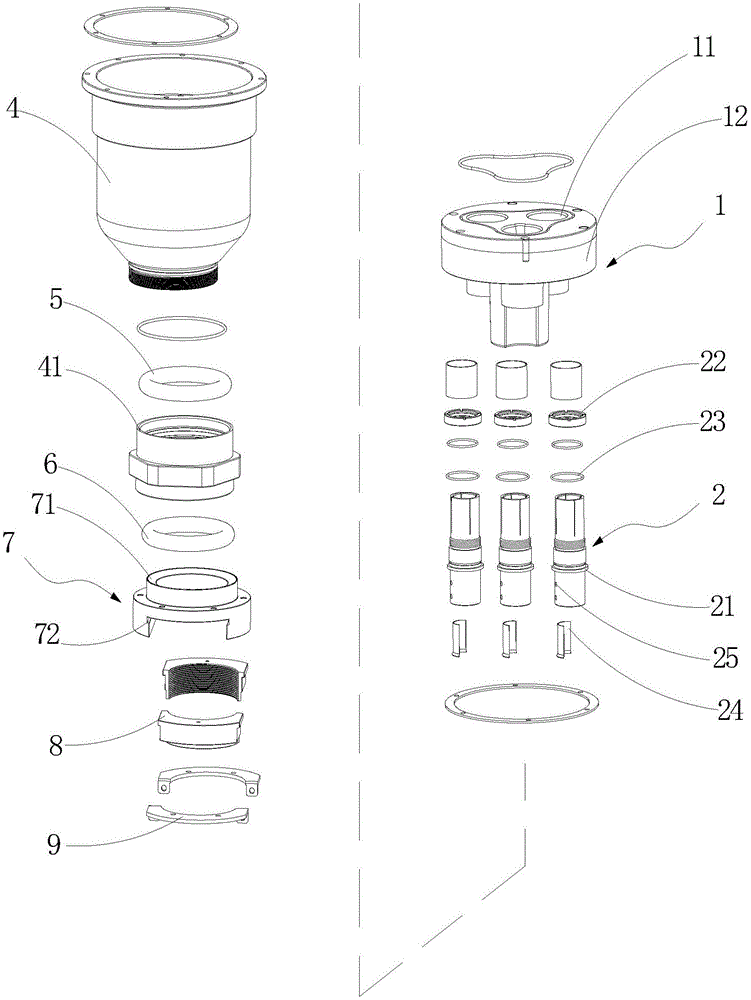 High-voltage cable connector