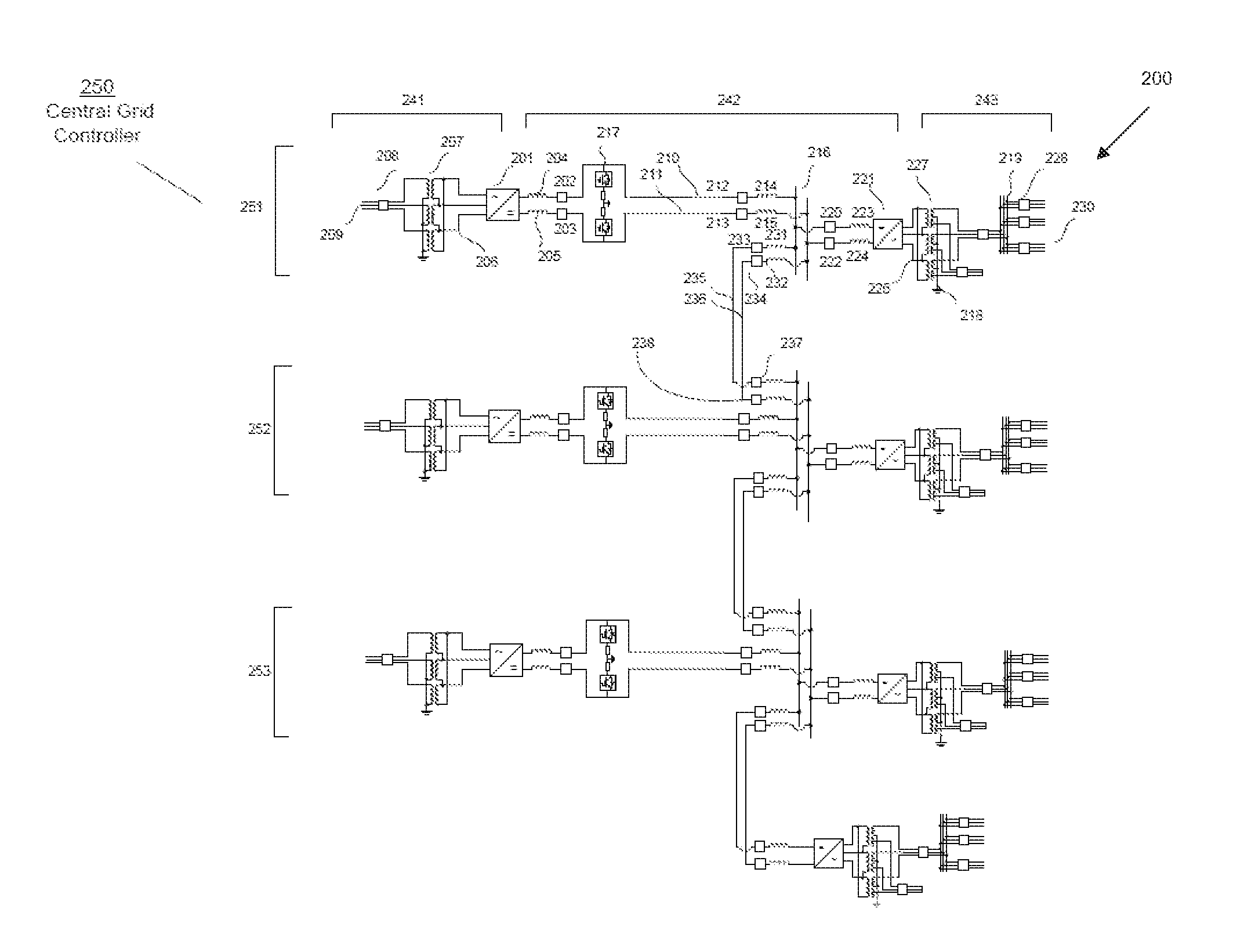 Control and protection of a DC power grid