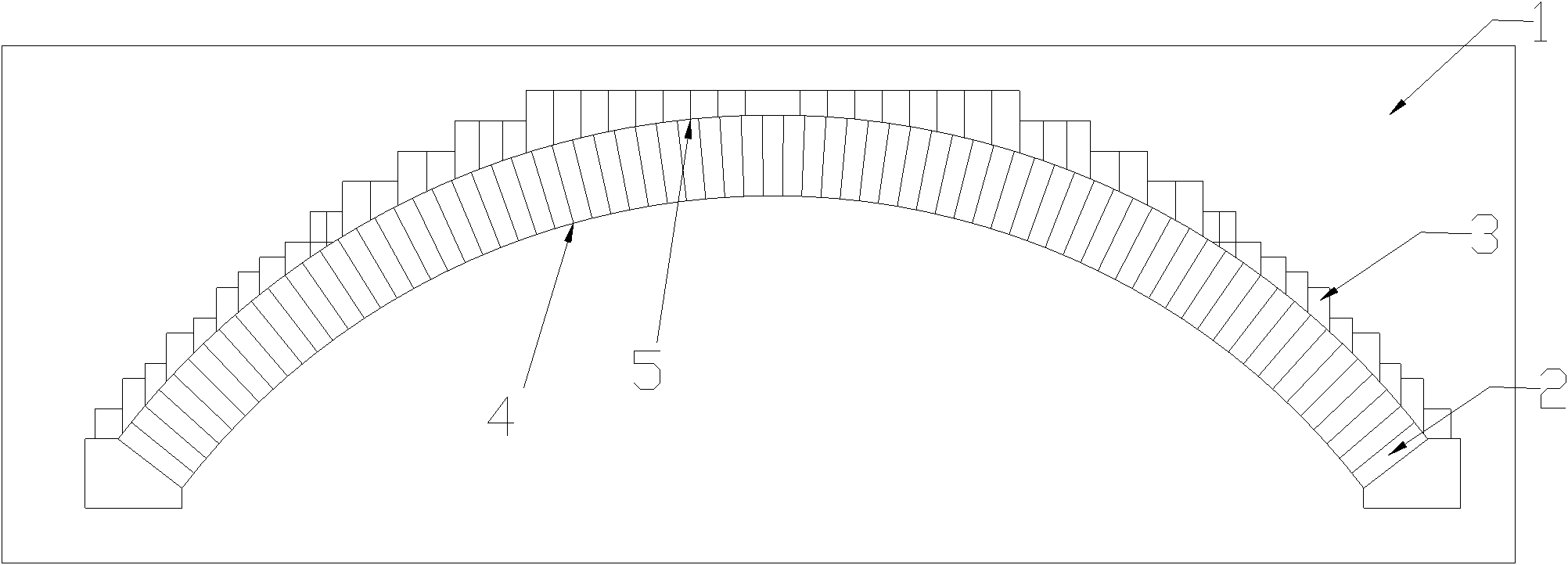 Pre-assembly processing method for dry quenching chamber outlet arch used in coke dry quenching process