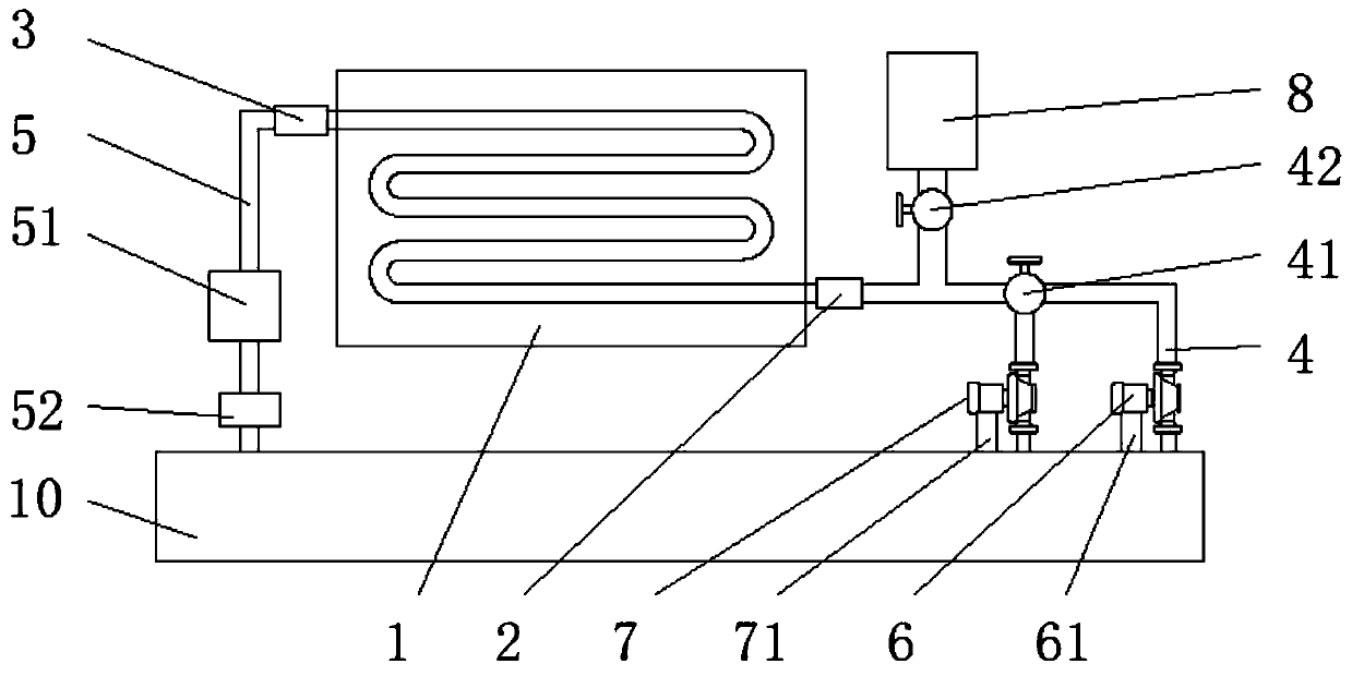 A descaling device for a cooler