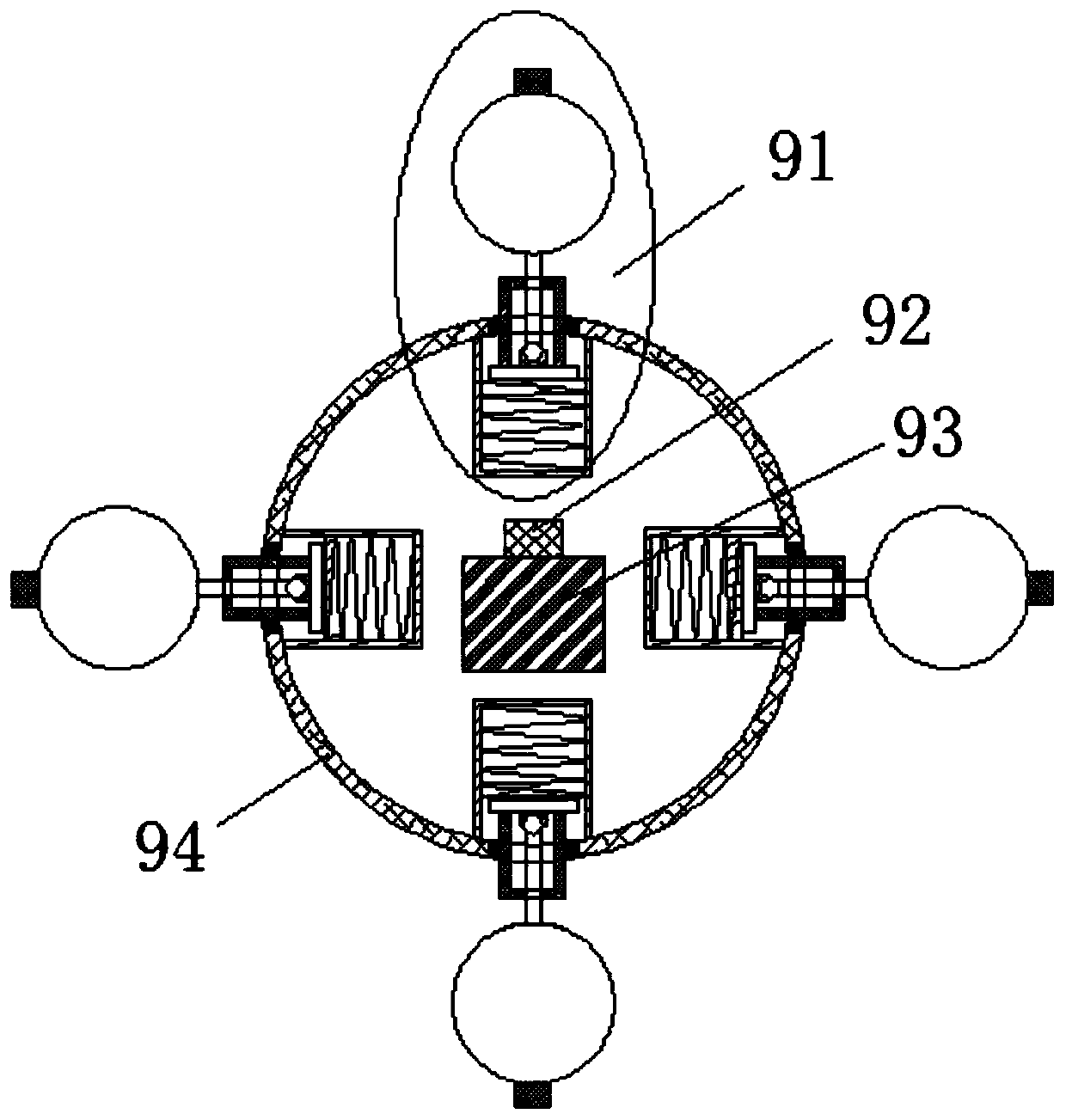 A descaling device for a cooler