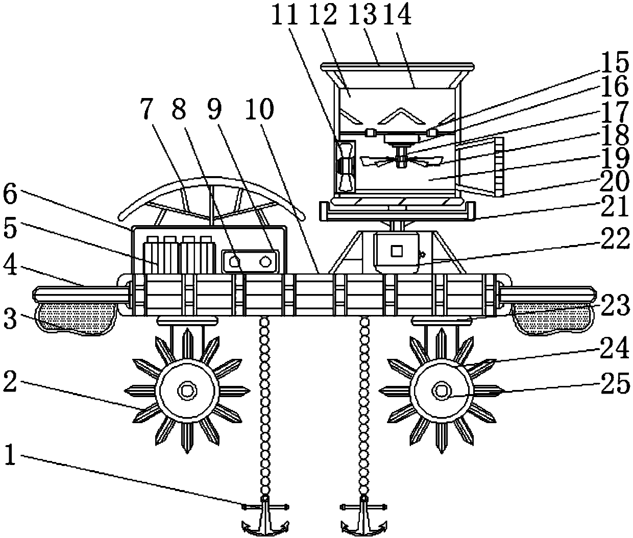 Bait feeding device