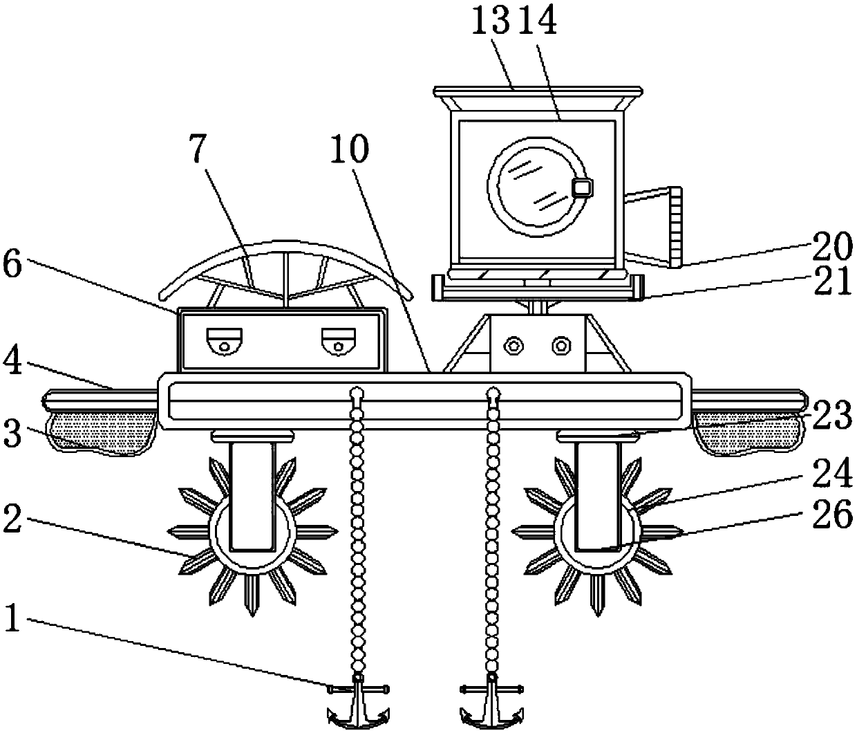 Bait feeding device