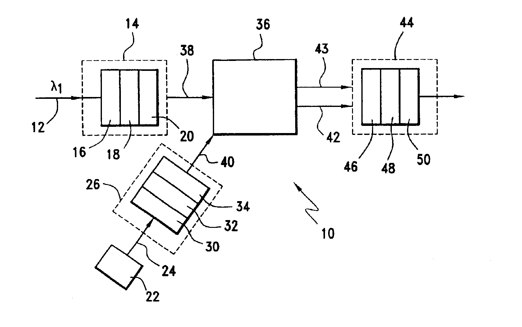 Stimulated polariton scattering optical amplifier