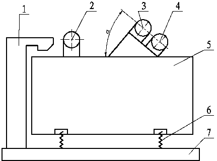 Self-synchronizing translation elliptical vibrating screen with three shock excitation motors