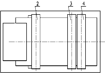 Self-synchronizing translation elliptical vibrating screen with three shock excitation motors