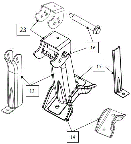 Automobile back-row seat cushion framework assembly