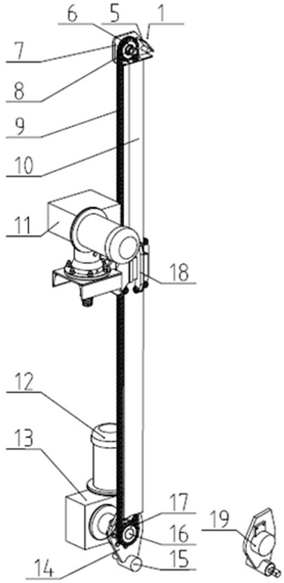 Front carriage structure of electric mountain geophysical drilling rig