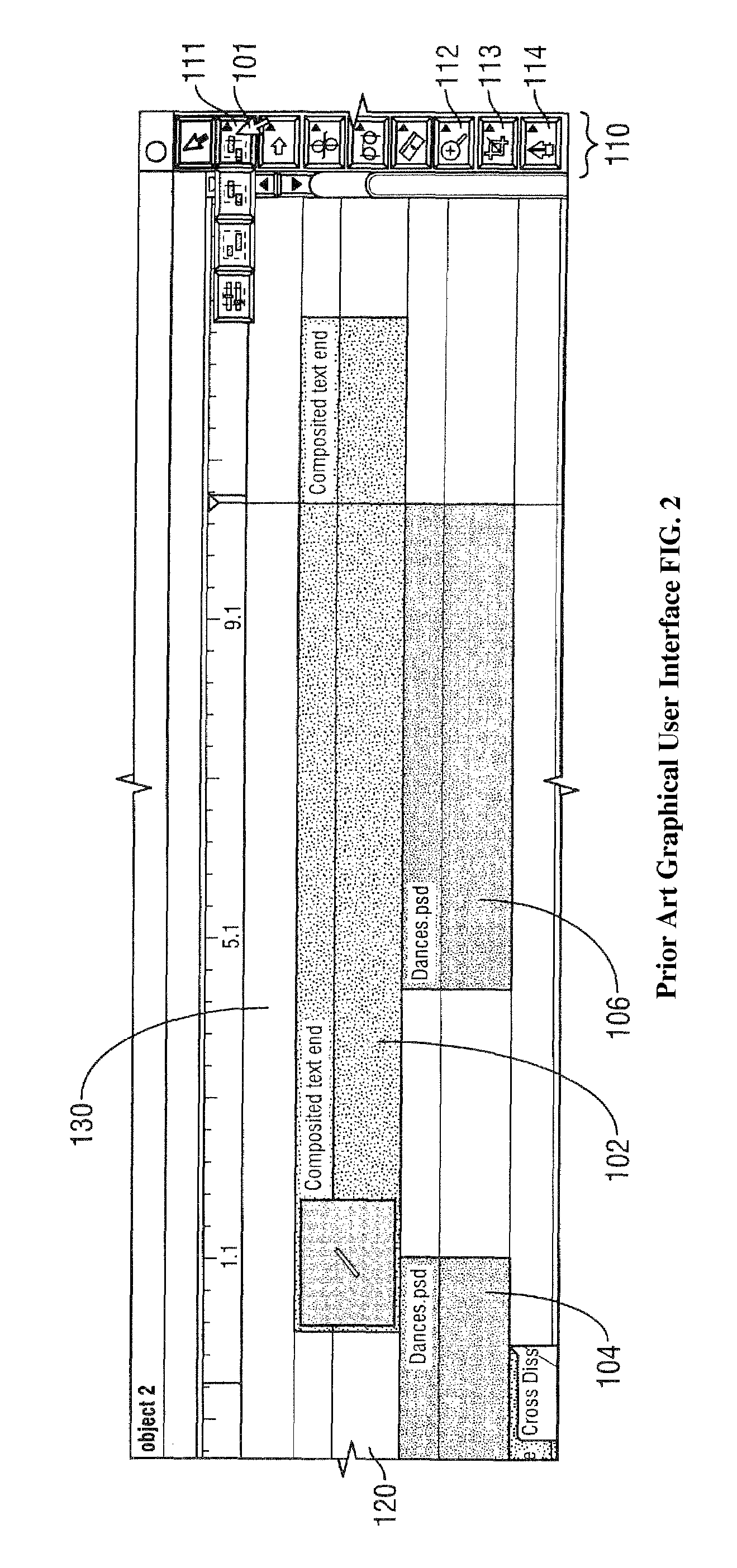 Interface for providing modeless timeline based selection of an audio or video file