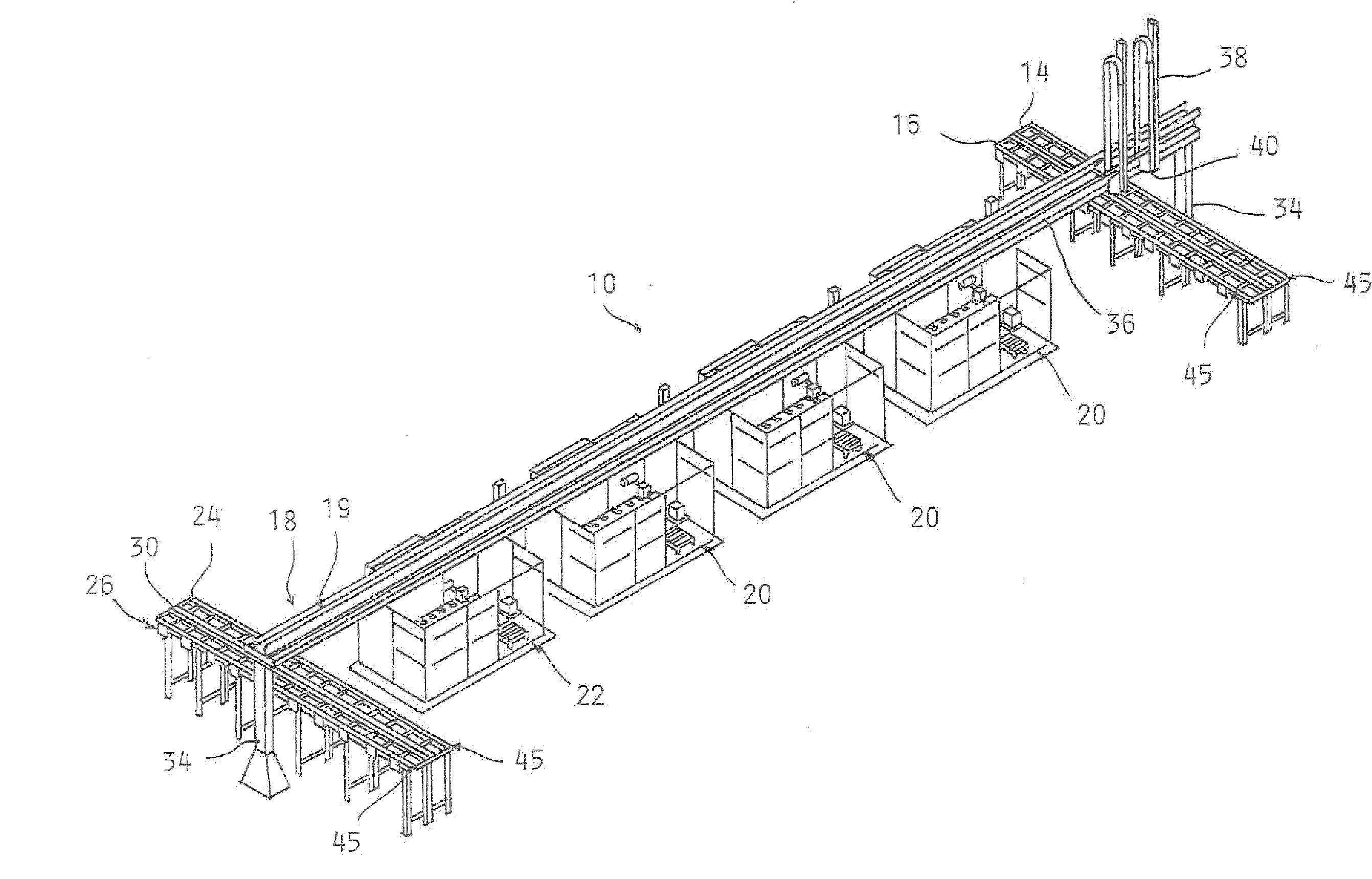 Method and apparatus forassembling a complex product ina parrallel process system