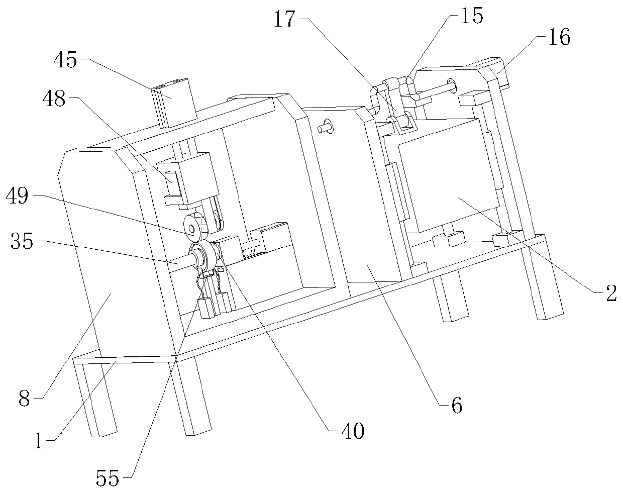 Aero-engine rotor rolling bearing longitudinal and radial shake detection device