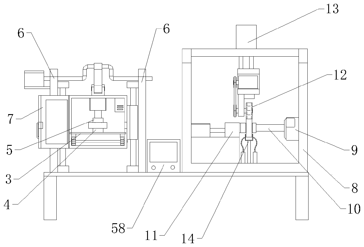 Aero-engine rotor rolling bearing longitudinal and radial shake detection device