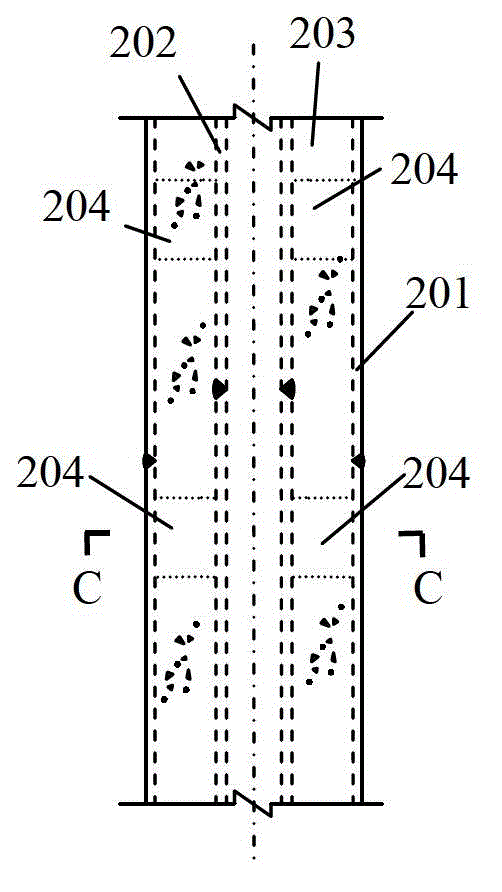 A light composite structure jacket type offshore platform