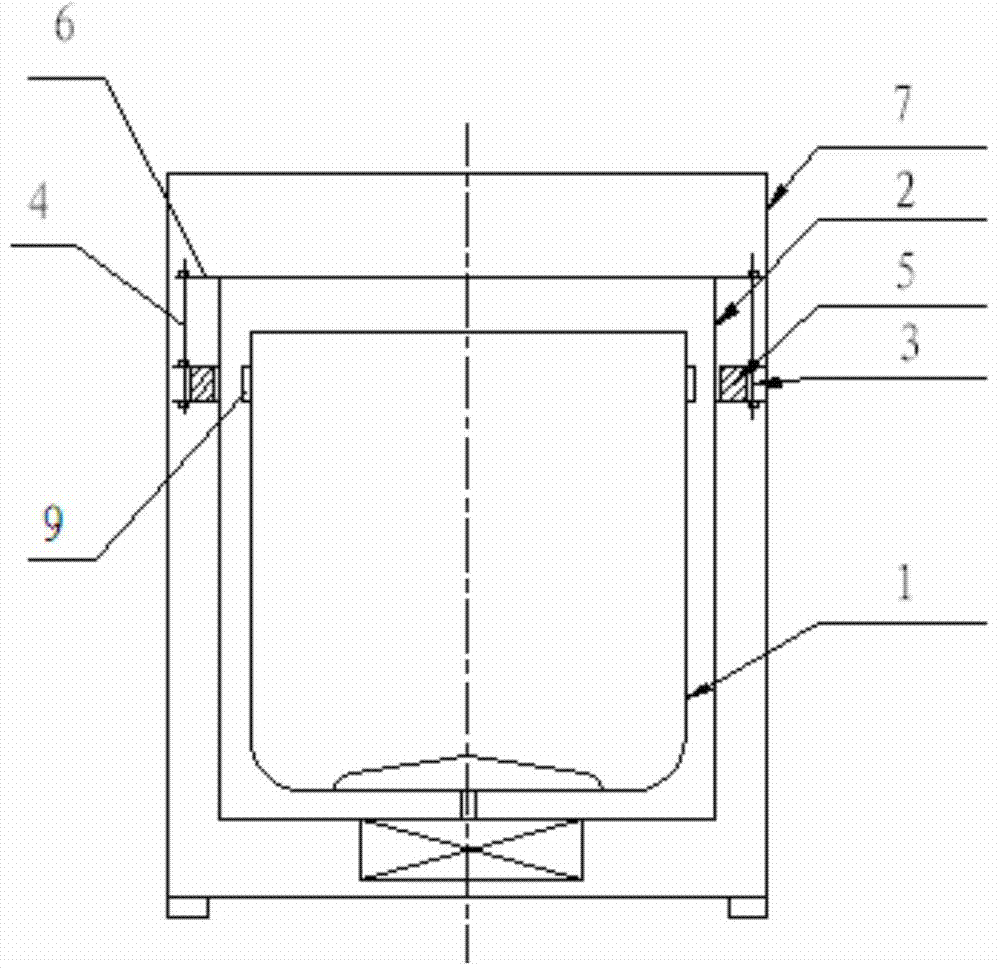 Washing machine motor fixing device and washing machine