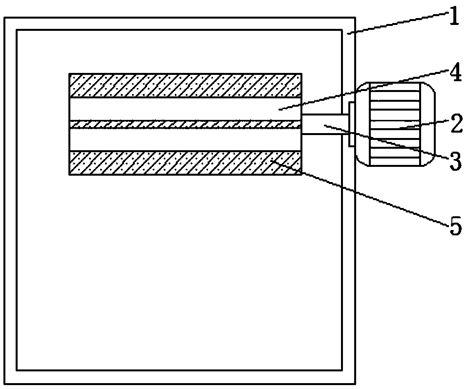 Automatic stir-frying device for Chinese chestnuts