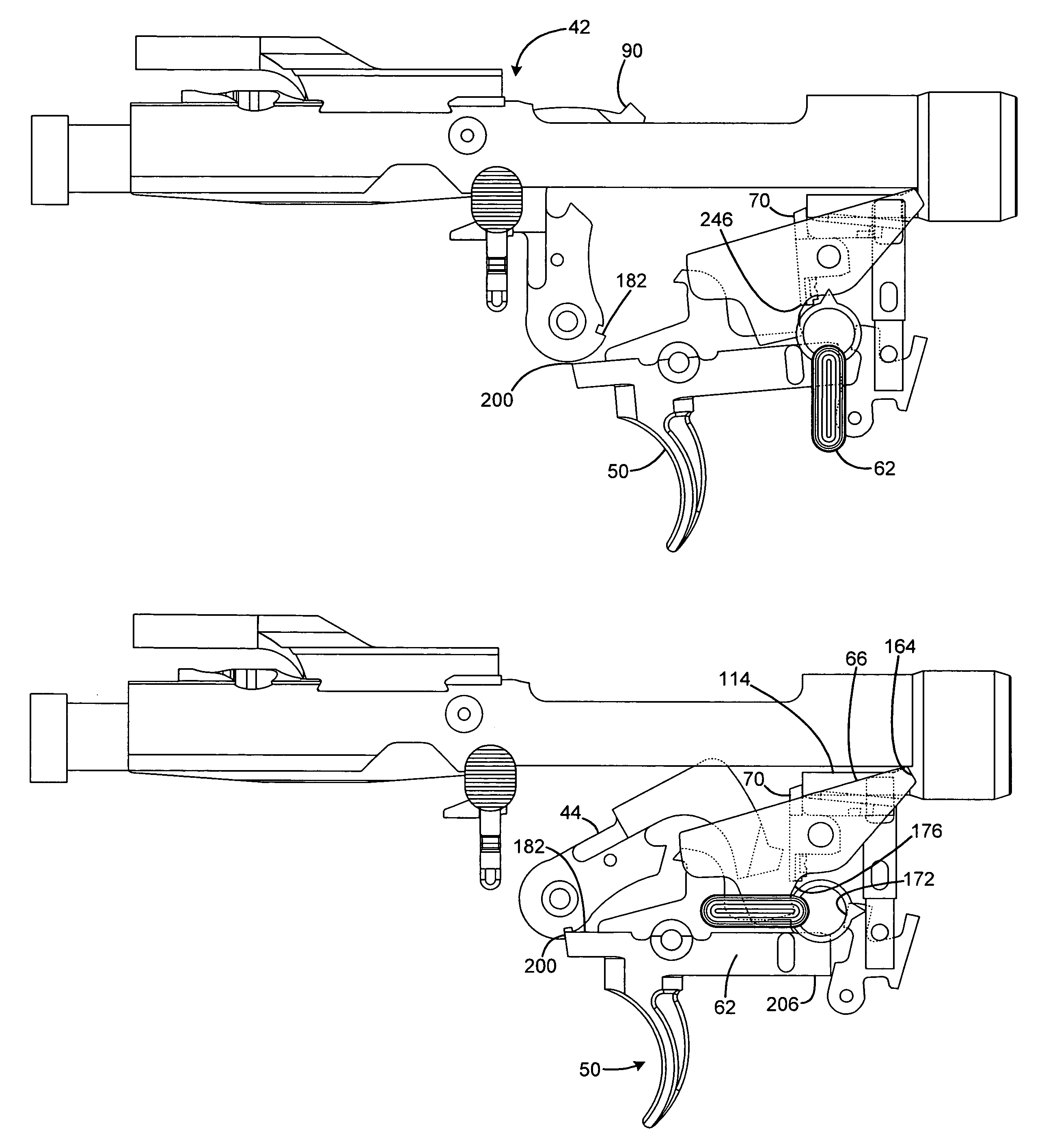 Firearm with facility for open-bolt and closed-bolt operation