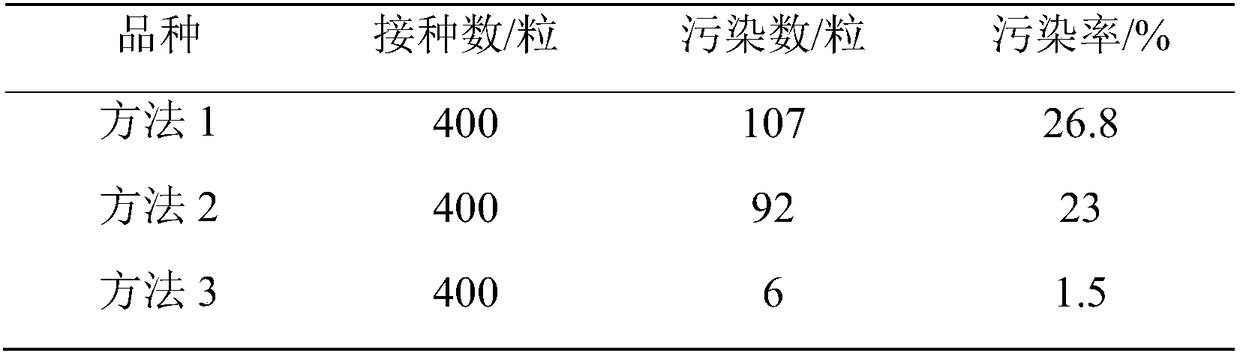 Method for disinfecting rice seeds