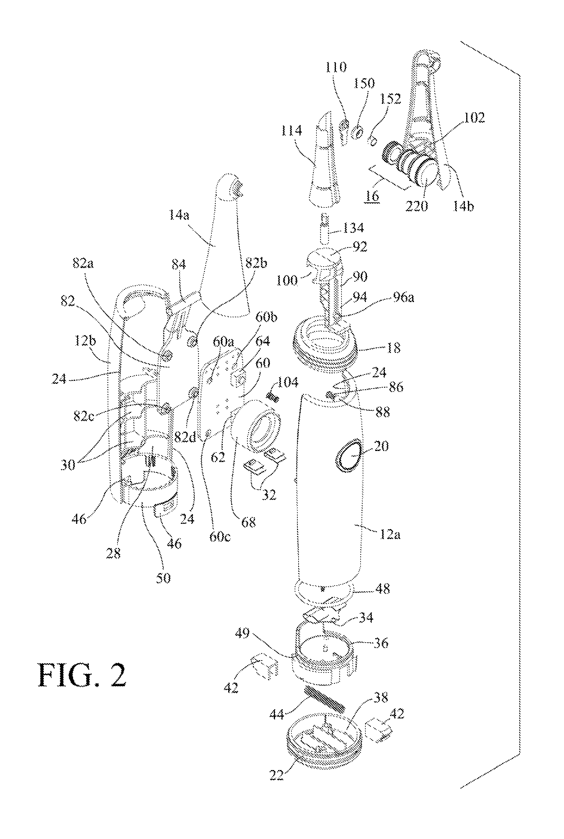 Hand-held tooth whitening instrument with applicator reservoir for whitening composition and methods of using same