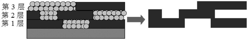 Micro-beam arc selective melting additive manufacturing method based on preset metal powder