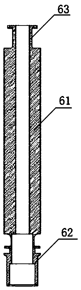 Optical branching device with decabled input end