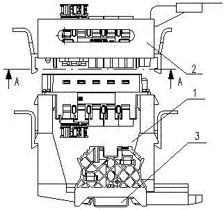 A heavy-duty connector for internal and external wiring of electrical panels