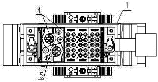 A heavy-duty connector for internal and external wiring of electrical panels