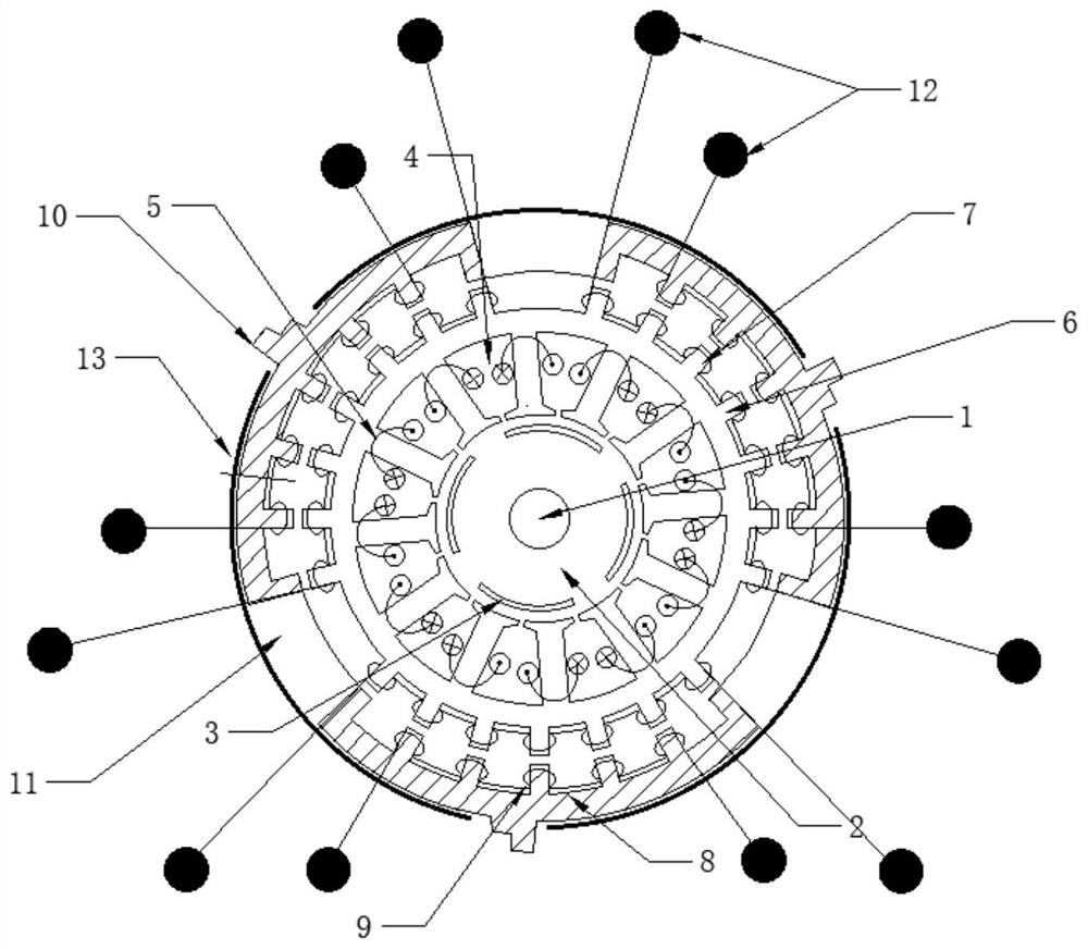 Ultra-high-speed integrated motor with internal inductance capable of being steplessly adjusted